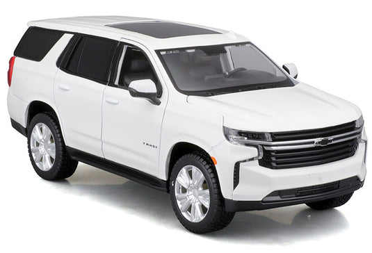 Chevroletシボレー Tahoeタホ 2021 ホワイト SUV 模型 ダイキャスト モデル / MAISTO 1/24 ミニカー 模型