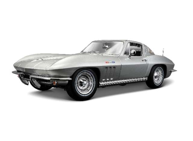 1965 シボレー コルベット シルバー/ MAISTO  1/18 ミニカー