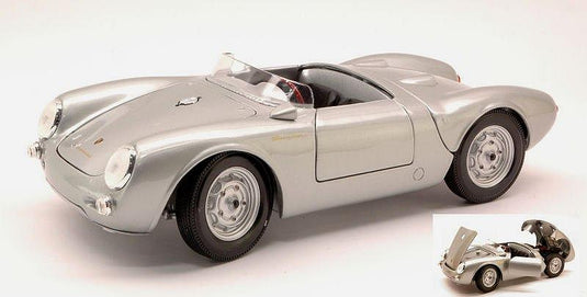 Porscheポルシェ 550A Spyderスパイダー 1953 シルバー / MAISTO 1/18 ミニカー
