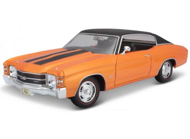 1971 シボレー シェベル SS 454 スポーツクーペ オレンジ/ MAISTO  1/18 ミニカー