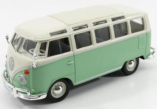 VOLKSWAGEN T1 サンバ ミニバス 1962 ベリーライトグリーン ホワイト/ MAISTO 1/25 ミニカー