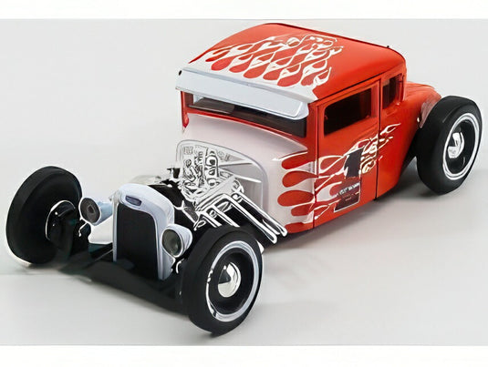 FORD USA MODEL A HARLEY-DAVIDSON カスタム No1 1929 オレンジホワイト/ MAISTO 1/24 ミニカー