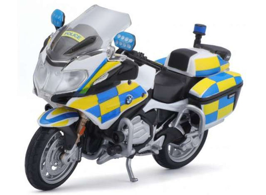BMW R 1200RT イギリス警察仕様 ホワイト/イエロー/ブルー ポリス バイク / MAISTO 1/18 ミニカー