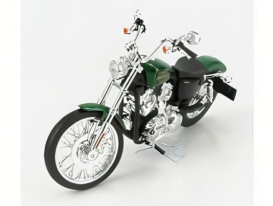 HARLEY DAVIDSON XL 1200V SEVENTY-TWO 2013 グリーンメタリック/ MAISTO 1/12 バイクミニカー
