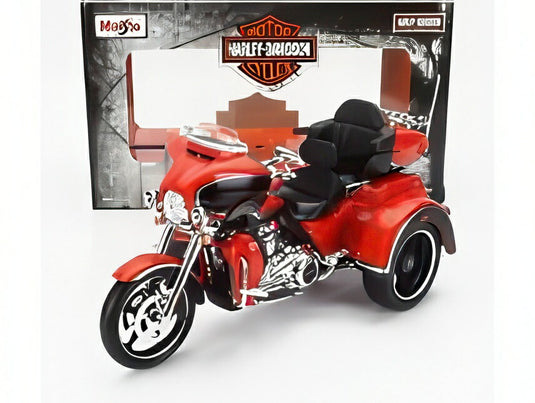 Harley-Davidsonハーレーダビッドソン トライク 2021 オレンジ バイク 模型 / MAISTO 1/12 ミニカー 模型