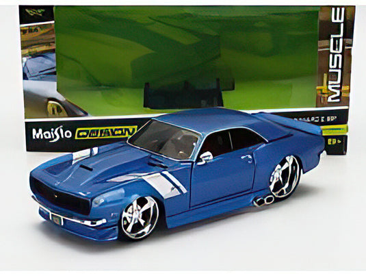CHEVROLET CAMARO Z/28 COUPE CUSTOM 1968 BLUE/MAISTO 1/24ミニカー