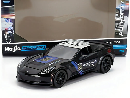 CHEVROLET CORVETTE Z06 C7 クーペ ハイウェイパトロール警察 2015 ブラック/ MAISTO 1/24 ミニカー