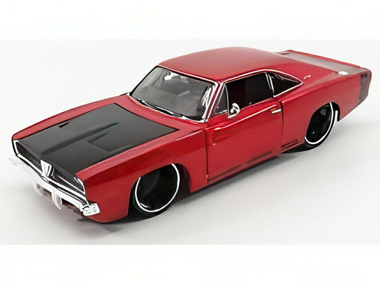 DODGE CHARGER R/T クーペ 1969 レッドメタリックブラック/ MAISTO 1/24 ミニカー