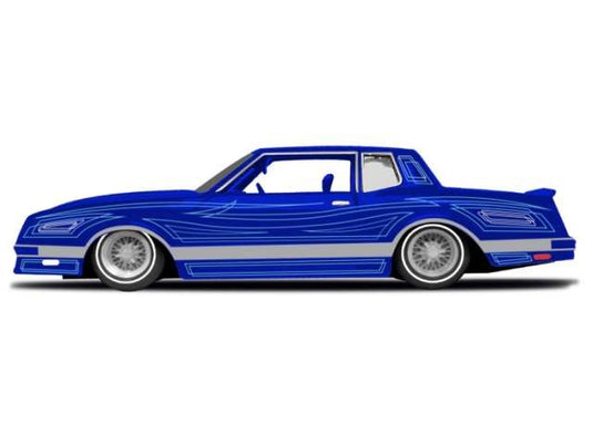 1986 シボレー モンテカルロ ローライダー ブルー/シルバー 1986 Chevy / MAISTO 1/24 ミニカー