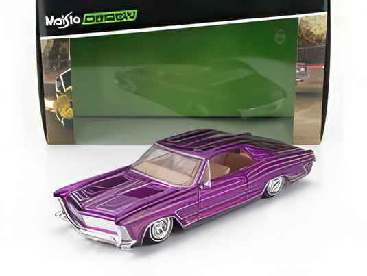 BUICK RIVIERA LOWRIDERS 1965 パープルメタリック/ MAISTO 1/26 ミニカー