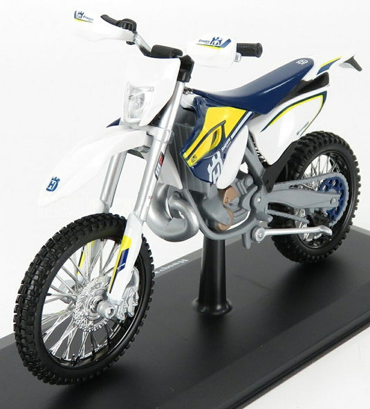 HUSQVARNA FE501 CROSS 2016 ホワイト イエロー ブルー/ MAISTO 1/12 バイク模型ミニカー