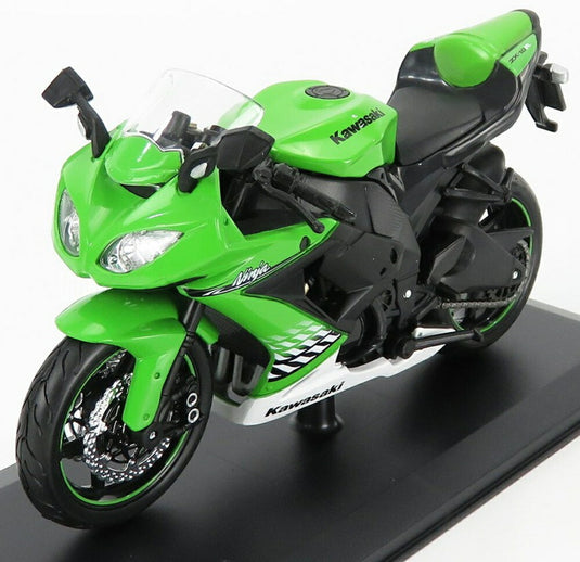 KAWASAKI NINJA ZX-10R 2004 グリーン ブラック/ MAISTO 1/12 バイク模型ミニカー