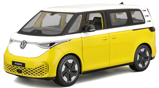 Volkswagenフォルクスワーゲン ID. Buzz 2023 ホワイト/イエロー 模型 / MAISTO 1/24 ミニカー 模型