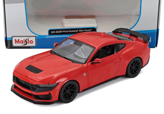 FORD USA マスタング ダークホース クーペ 2024 レッド / MAISTO 1/24 ミニカー