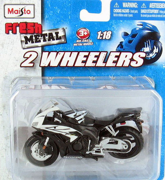 Hondaホンダ CBR1000BR オートバイ ブラック/ホワイト バイク 模型 モデル / MAISTO 1/18 ミニカー 模型
