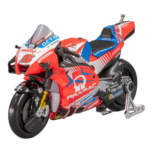 Ducatiドゥカティ Desmosedici GP21 No.5 Pramac Racing MotoGP 2021 J.Zarco ダイキャストモデル ミニカー /MAISTO 1/18