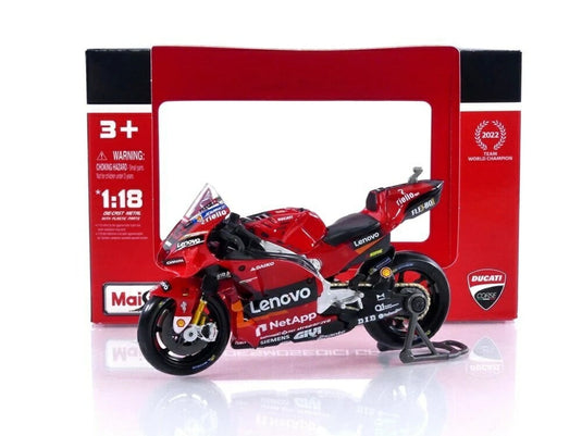 ドゥカティ デスモセディチ GP22 2022 ワールドチャンピオン レッド / Maisto 1/18 ミニカー