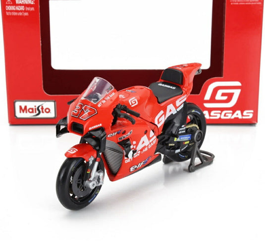 KTM RC16 チーム GASGAS FACTORY TECH 3 N 37 MOTOGP 2023 A.フェルナンデス レッド/ MAISTO 1/18 バイク模型ミニカー