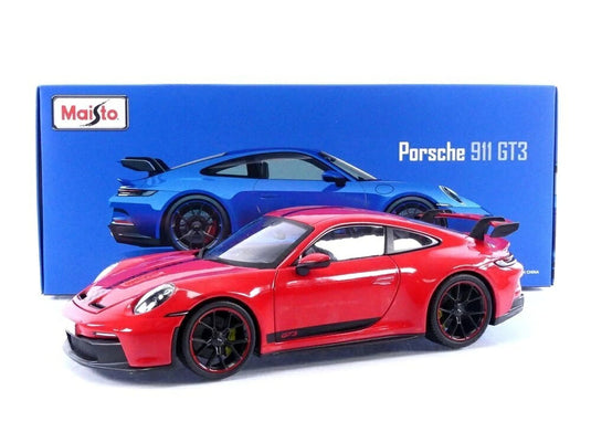 ポルシェ 911 GT3 2022 レッド / Maisto 1/18 ミニカー