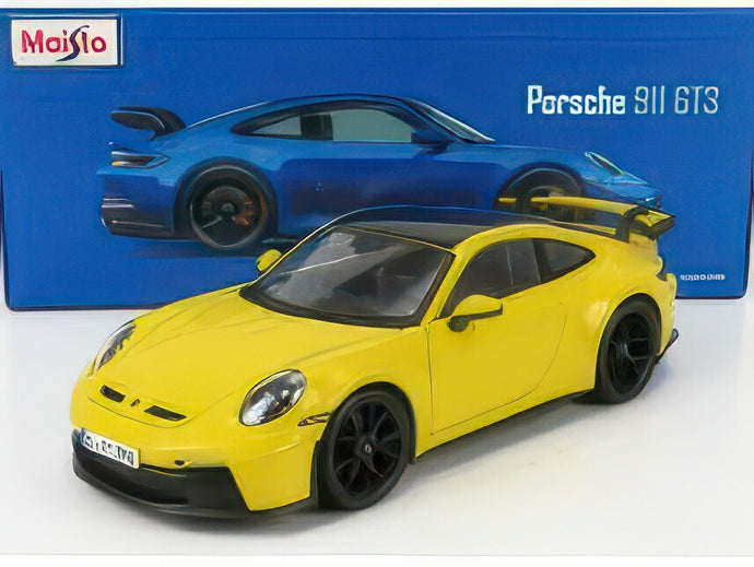 PORSCHE 911 992 GT3 COUPE 2022 YELLOW/MAISTO 1/18ミニカー 海外限定