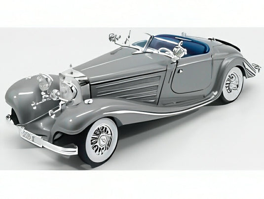 MERCEDES BENZ 500K TYPE スペシャルロードスター 1936 グレーメタリック/ MAISTO 1/18 ミニカー