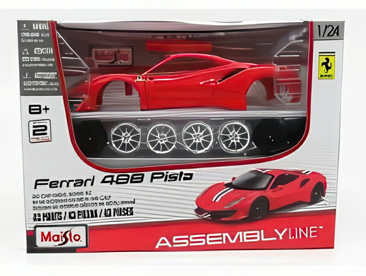 FERRARI 488 PISTA 2018 レッド/ MAISTO 1/24 モデルキット模型