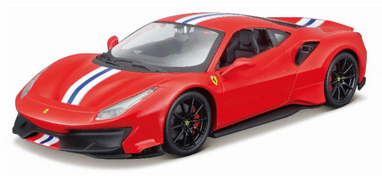 Ferrariフェラーリ 488 ピスタ レッド 組み立てキット 模型 モデル / MAISTO 1/24 ミニカー 模型