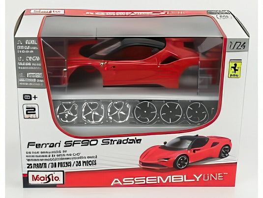 FERRARI SF90 HYBRID STRADALE 2019 レッドブラック/ MAISTO 1/24 モデルキット模型