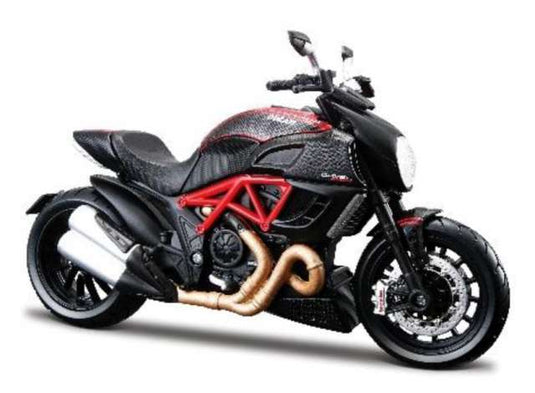 ドゥカティ ディアベル カーボン ブラック/レッド 金属製組み立てキット / MAISTO 1/12 ミニカー