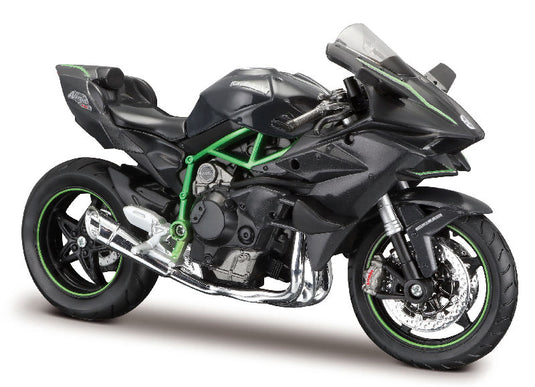 Kawasakiカワサキ Ninja H2R Motorcycleモーターサイクル Assembly L Grey / MAISTO 1/12 模型