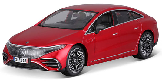Mercedes-Benzメルセデスベンツ EQS 2022 メタリックレッド 電気自動車 / MAISTO 1/27 ミニカー 模型