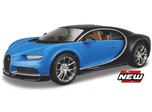 ブガッティ シロン 組み立てキット ブルー/ブラック Bugatti Chiron ミニカー / MAISTO 1/24 ミニカー