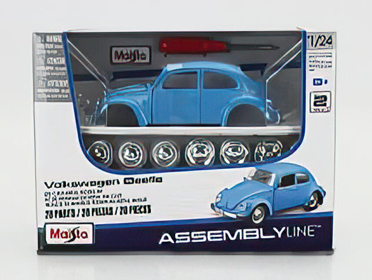 VOLKSWAGEN BEETLE KAFER MAGGIOLINO 1974 BLUE/MAISTO 1/24モデルキット 模型