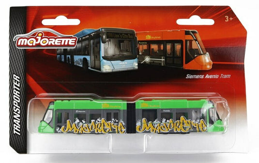 Tramトラム シーメンス アヴェニオ トロリーバス バス 2018 グリーングレー SCALE APPROX / MAJORETTE 1/64 ミニカー