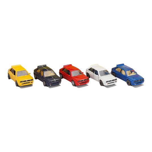 Lanciaランチア Deltaデルタ Integraleインテグラーレ 5台セット 1992 イエロー ダークブルー レッド ホワイト ブルー / MAJORETTE 1/64 ミニカー