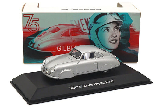 Porscheポルシェ 356 SL Gilberte Thirion シルバー / Spark 1/43 ミニカー