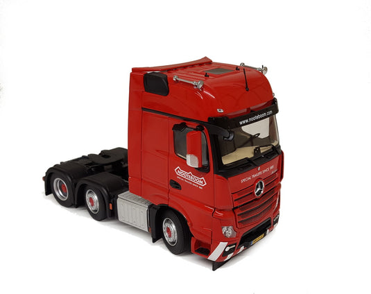 【予約】1月以降発売予定 Mercedes-Benz Actros Nooteboom エディション レッド トラック / MARGEMODELS 1/32 建設機械模型 工事車両