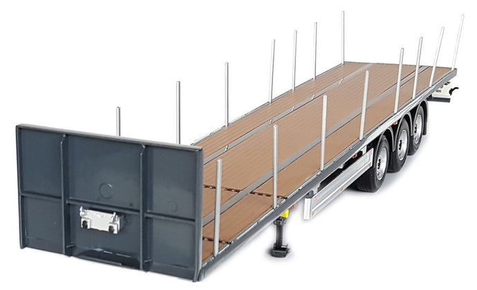 【予約】1月以降発売予定 Pacton フラットベッドトレーラー アンスラサイト トレーラー / MARGEMODELS 1/32 建設機械模型 工事車両