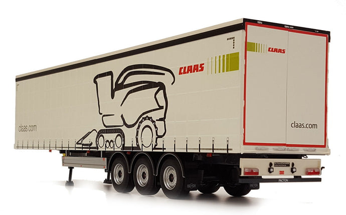 【予約】1月以降発売予定 Pacton カーテンサイダートレーラー Claas デザイン トレーラー / MARGEMODELS 1/32 建設機械模型 工事車両