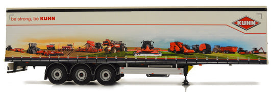 【予約】1月以降発売予定 Pacton カーテンサイダートレーラー Kuhn デザイン トレーラー / MARGEMODELS 1/32 建設機械模型 工事車両