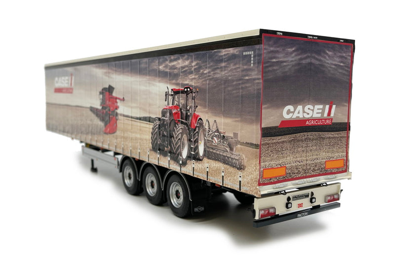 ギャラリービューアに画像をロードする, 【予約】1月以降発売予定 Pacton カーテンサイダートレーラー 新Case IH デザイン トレーラー / MARGEMODELS 1/32 建設機械模型 工事車両
