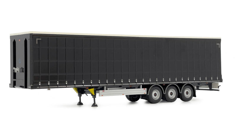 ギャラリービューアに画像をロードする, 【予約】1月以降発売予定 Pacton カーテンサイダートレーラー フルブラック トレーラー / MARGEMODELS 1/32 建設機械模型 工事車両
