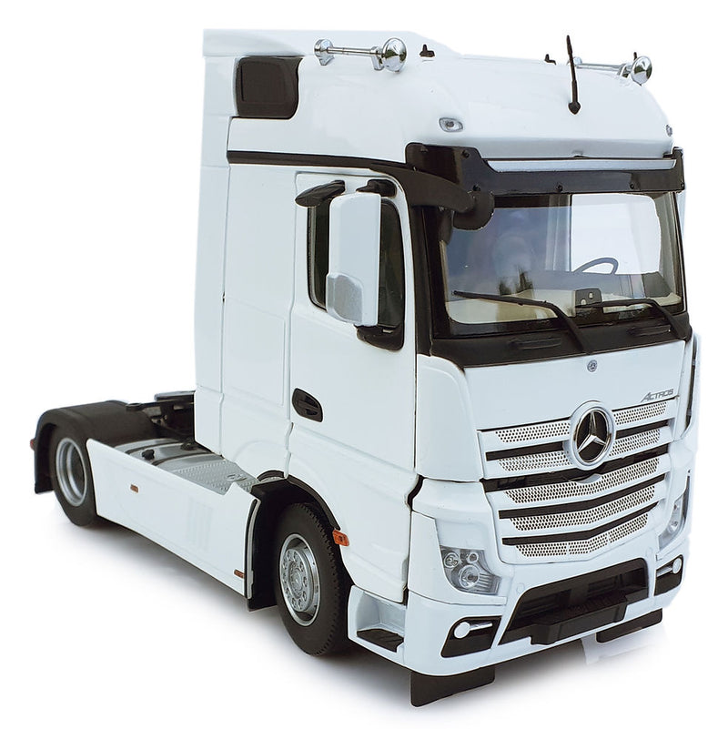 ギャラリービューアに画像をロードする, 【予約】1月以降発売予定 Mercedes-Benz Actros Bigspace 4x2 ホワイト トラック / MARGEMODELS 1/32 建設機械模型 工事車両
