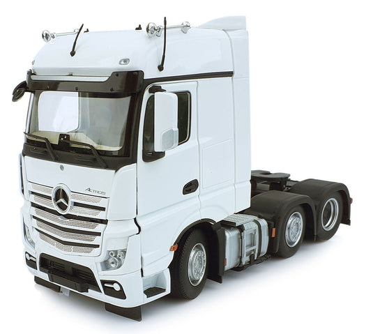 【予約】1月以降発売予定 Mercedes-Benz Actros Bigspace 6x2 ホワイト トラック / MARGEMODELS 1/32 建設機械模型 工事車両