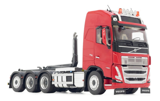 【予約】1月以降発売予定 Volvo FH5 トラック Meiller フックリフト付き レッド トラック / MARGEMODELS 1/32 建設機械模型 工事車両