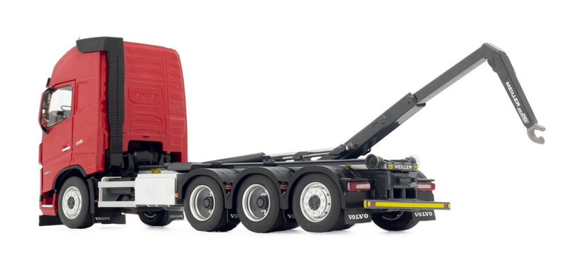 ギャラリービューアに画像をロードする, 【予約】1月以降発売予定 Volvo FH5 トラック Meiller フックリフト付き レッド トラック / MARGEMODELS 1/32 建設機械模型 工事車両
