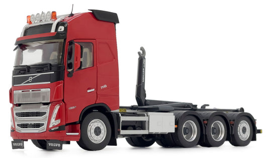 【予約】1月以降発売予定 Volvo FH5 トラック Meiller フックリフト付き レッド トラック / MARGEMODELS 1/32 建設機械模型 工事車両