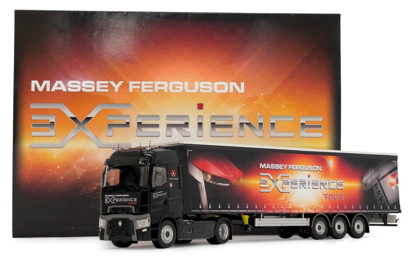 ギャラリービューアに画像をロードする, 【予約】Renault T-series 4x2 Pactonカーテンサイダートレーラー Massey Fergusonマッセイファーガソン Experience Tourデザイン / margemodel 1/32 ミニカー
