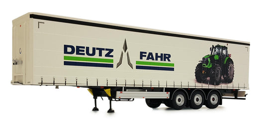 【予約】Pactonカーテンサイダートレーラー Deutz-Fahrドイツファールデザイン / margemodel 1/32 ミニカー