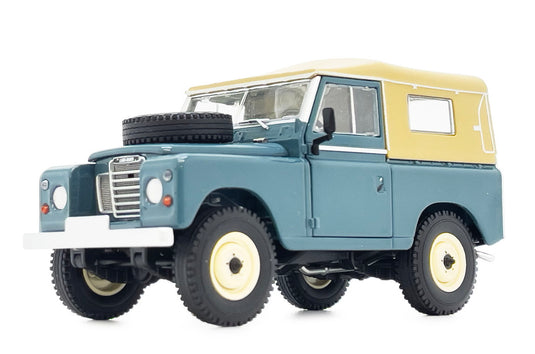 【予約】Landroverランドローバー Series 3 88 ソフトトップ マリーンブルー / margemodel 1/32 ミニカー